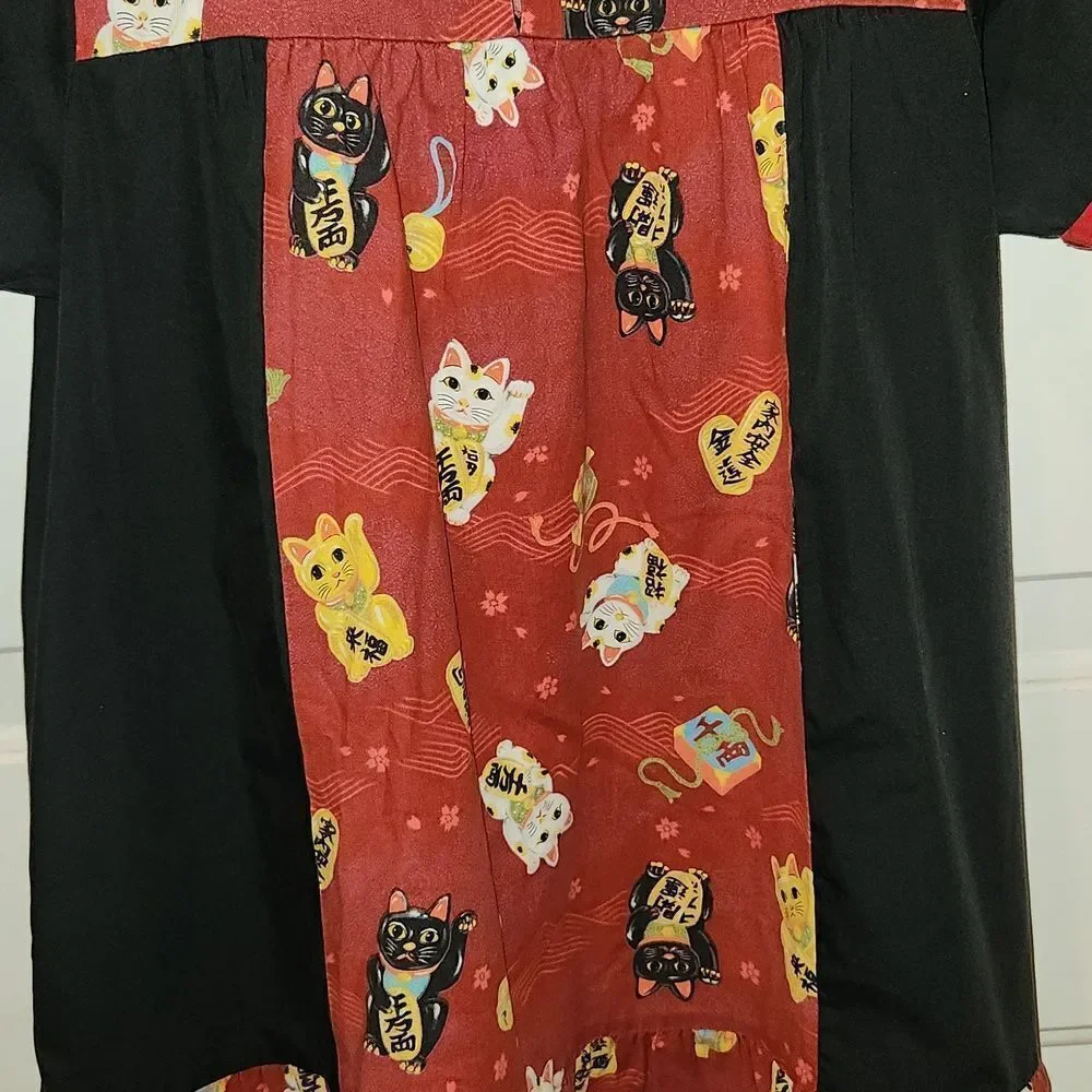 Vintage RM Lucky Cat Muumuu M